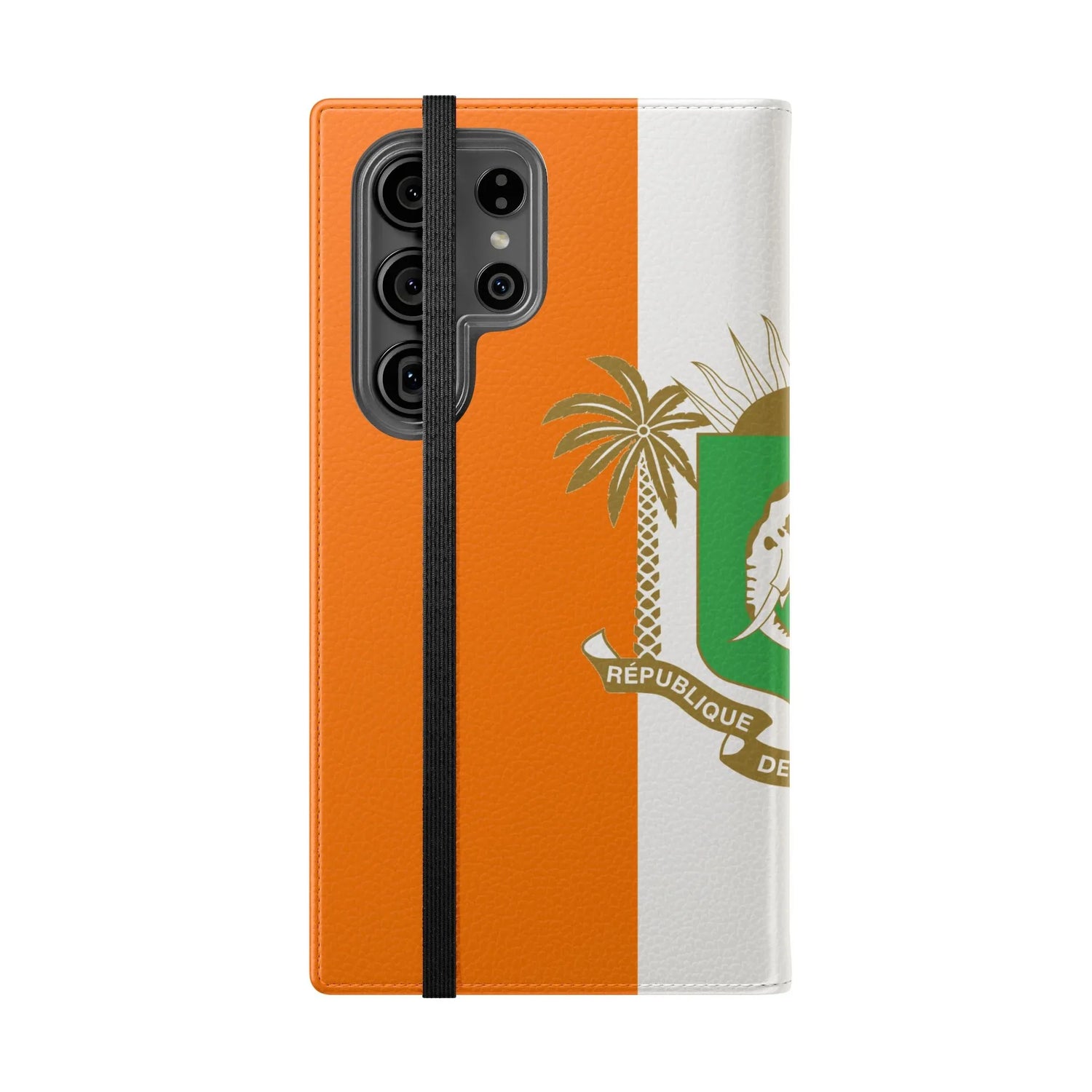 Ivory Coast Flag Flip Phone Case — Côte d&