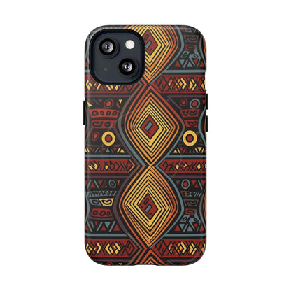 Tribal Geometric Tough Magnetic Phone Case - DiwaKi