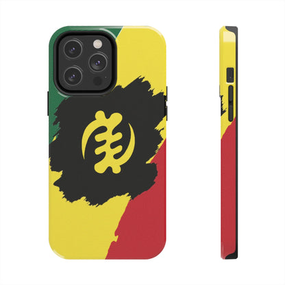 Sankofa Tough Phone Case — Shockproof Protective Phone Cover with Ghana Adinkra Symbol - DiwaKi