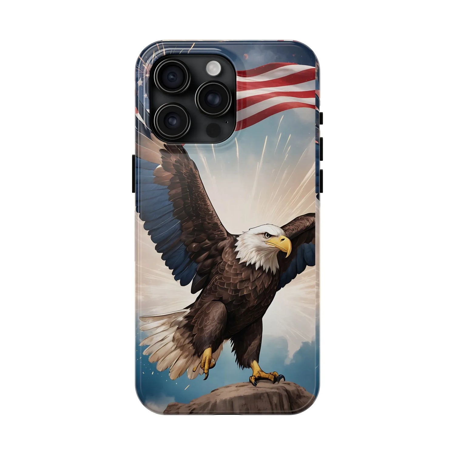Majestic Eagle Flag Phone Case - DiwaKi