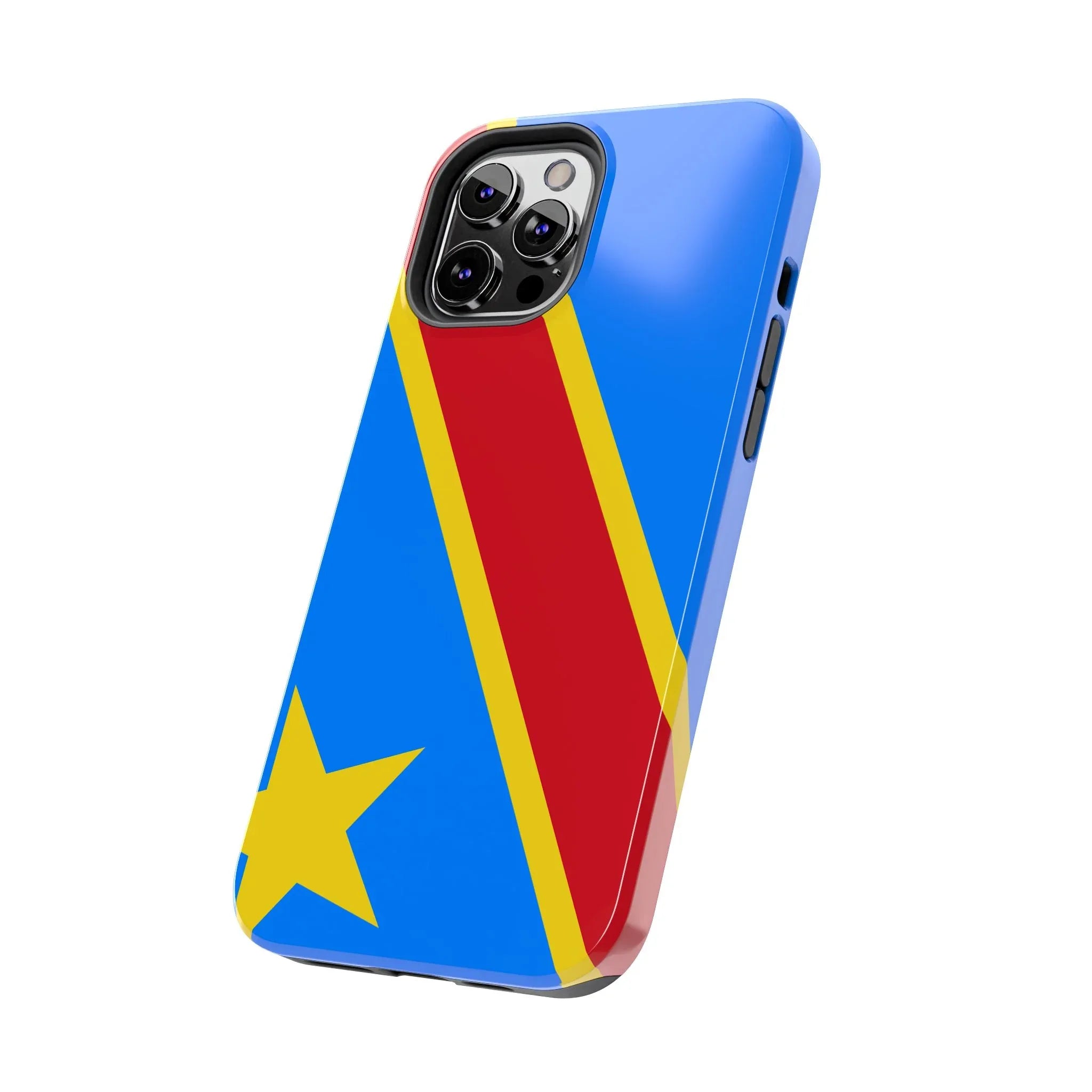 Democratic Republic of Congo Flag Tough Phone Case — Durable Protective Cover - DiwaKi