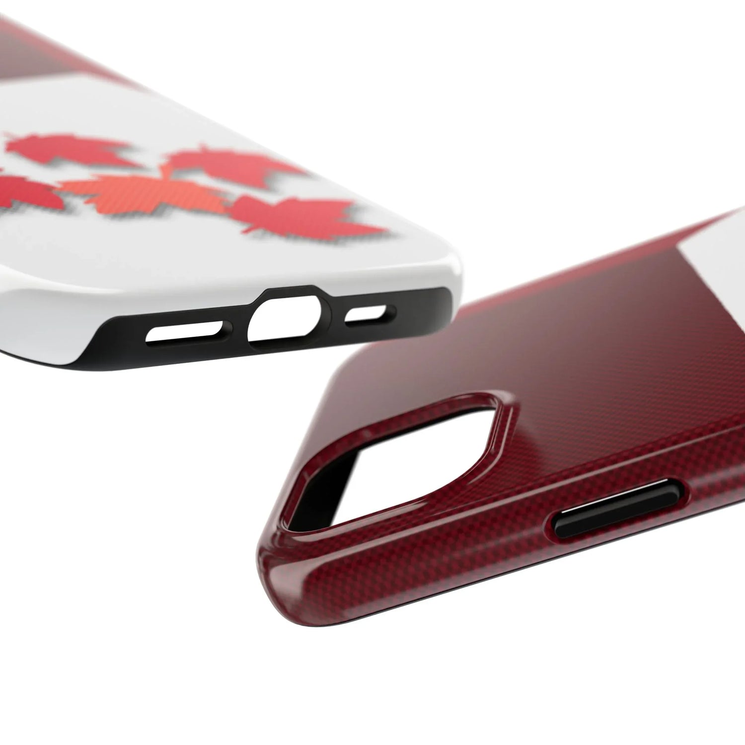 Canada Autumn Maple Tough Phone Case — Red &amp; White Protective Fall Design - DiwaKi