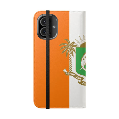 Ivory Coast Flag Flip Phone Case — Côte d&