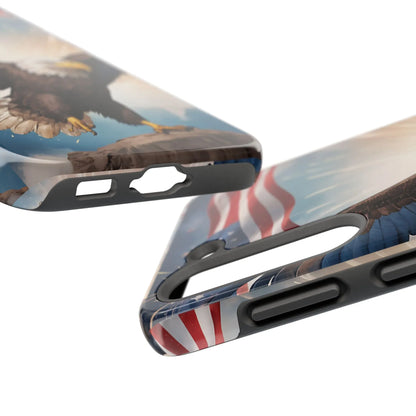 Majestic Eagle Flag Phone Case - DiwaKi