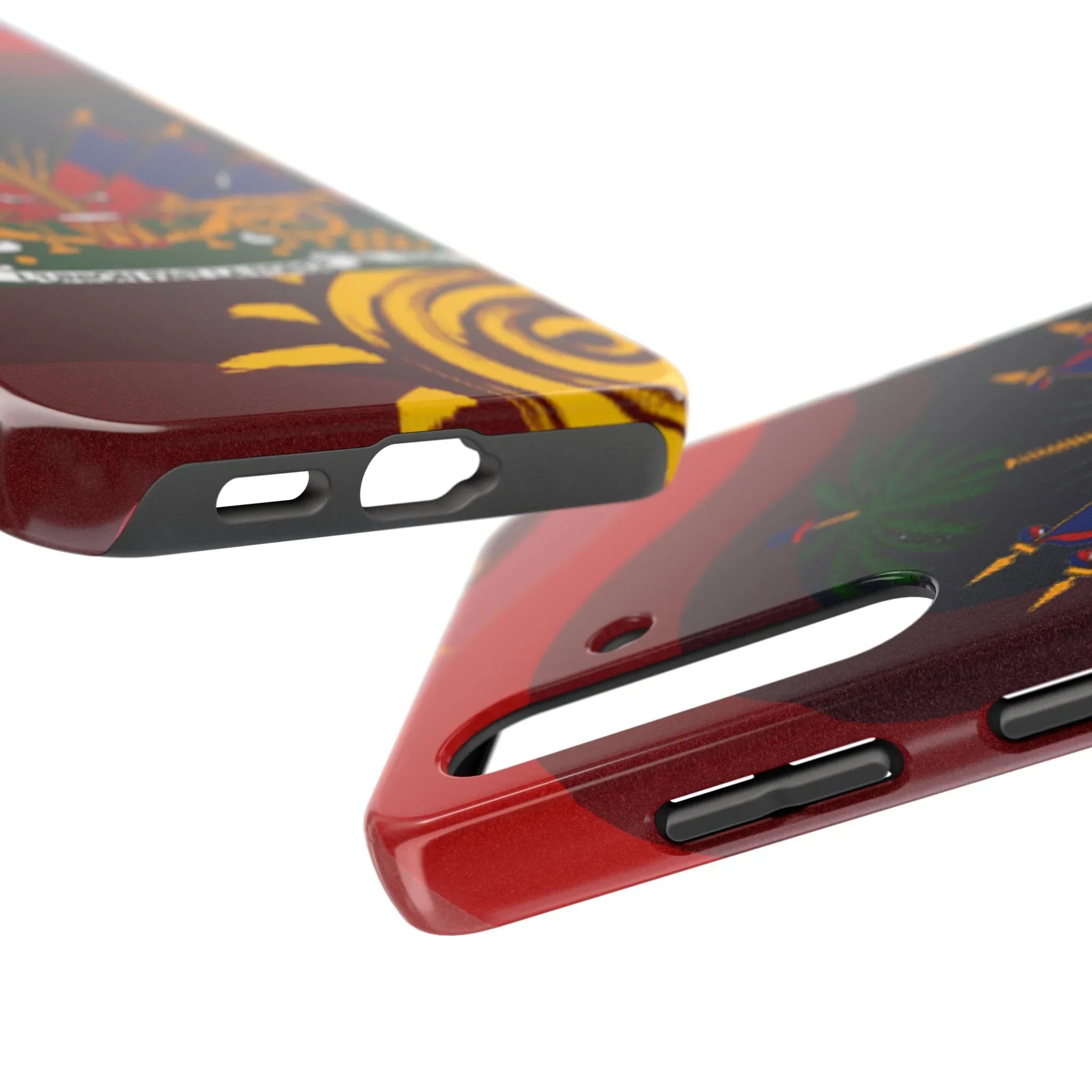Haiti Coat of Arms Tough Phone Case — Patriotic Haitian Flag Protective Cover - DiwaKi