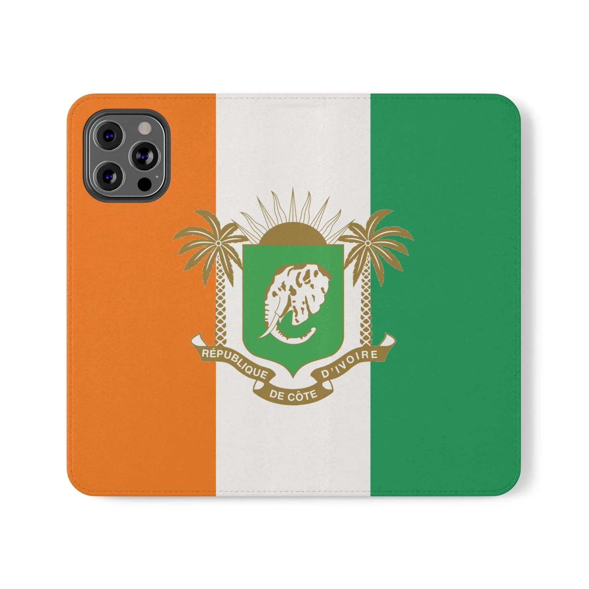 Ivory Coast Flag Flip Phone Case — Côte d&