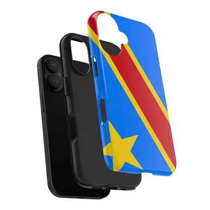 Democratic Republic of Congo Flag Tough Phone Case — Durable Protective Cover - DiwaKi