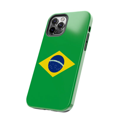 Brazil Flag Tough Phone Case — Protective Patriotic Phone Cover - DiwaKi