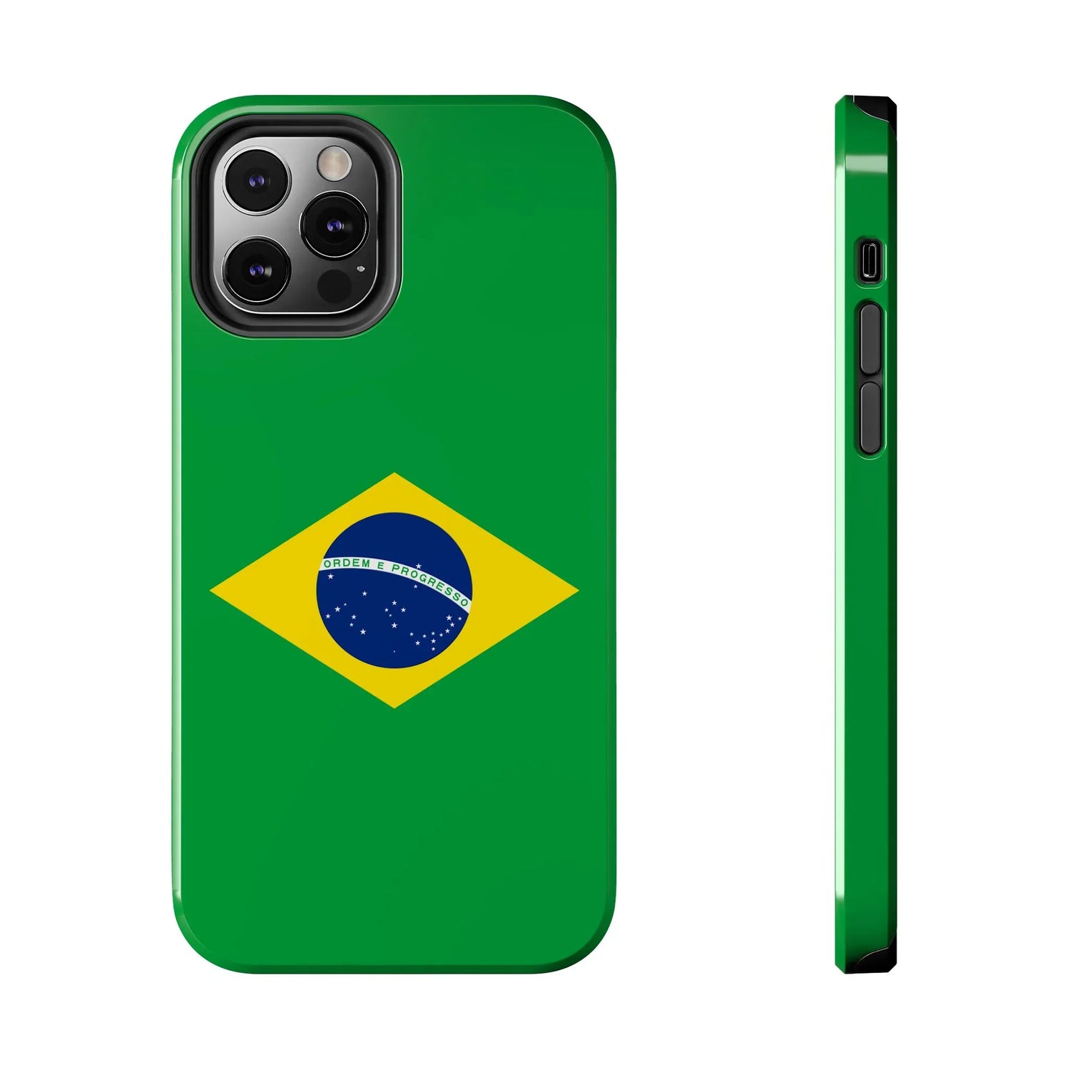 Brazil Flag Tough Phone Case — Protective Patriotic Phone Cover - DiwaKi