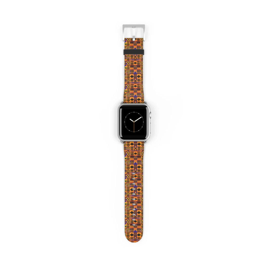 Kente-Inspired Pattern Watch Band — Vibrant African Print Apple Watch Strap - DiwaKi