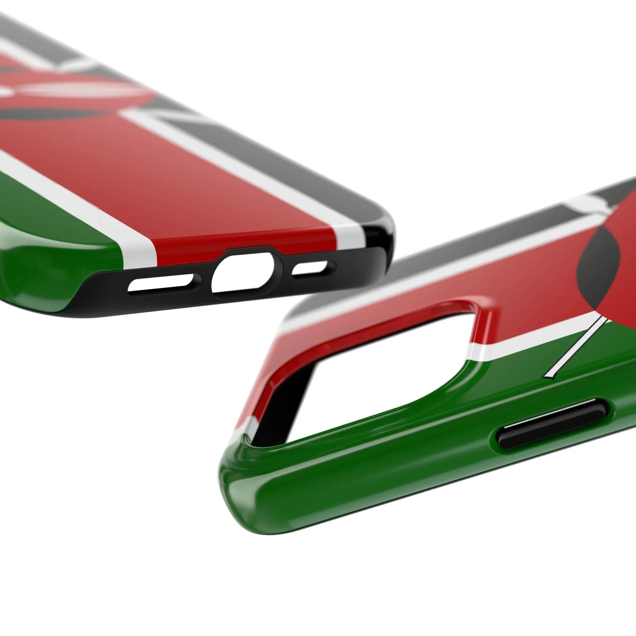 Kenya Flag Tough Phone Case — Protective Tribal Shield Design - DiwaKi