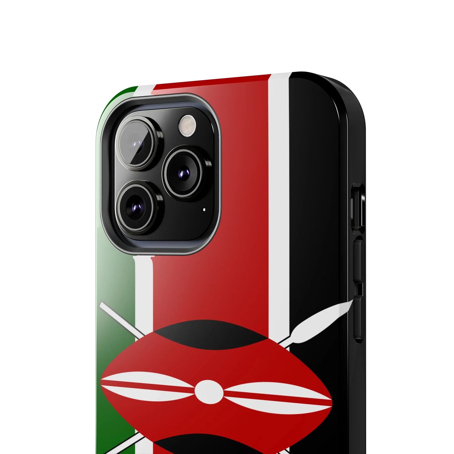Kenya Flag Tough Phone Case — Protective Tribal Shield Design - DiwaKi