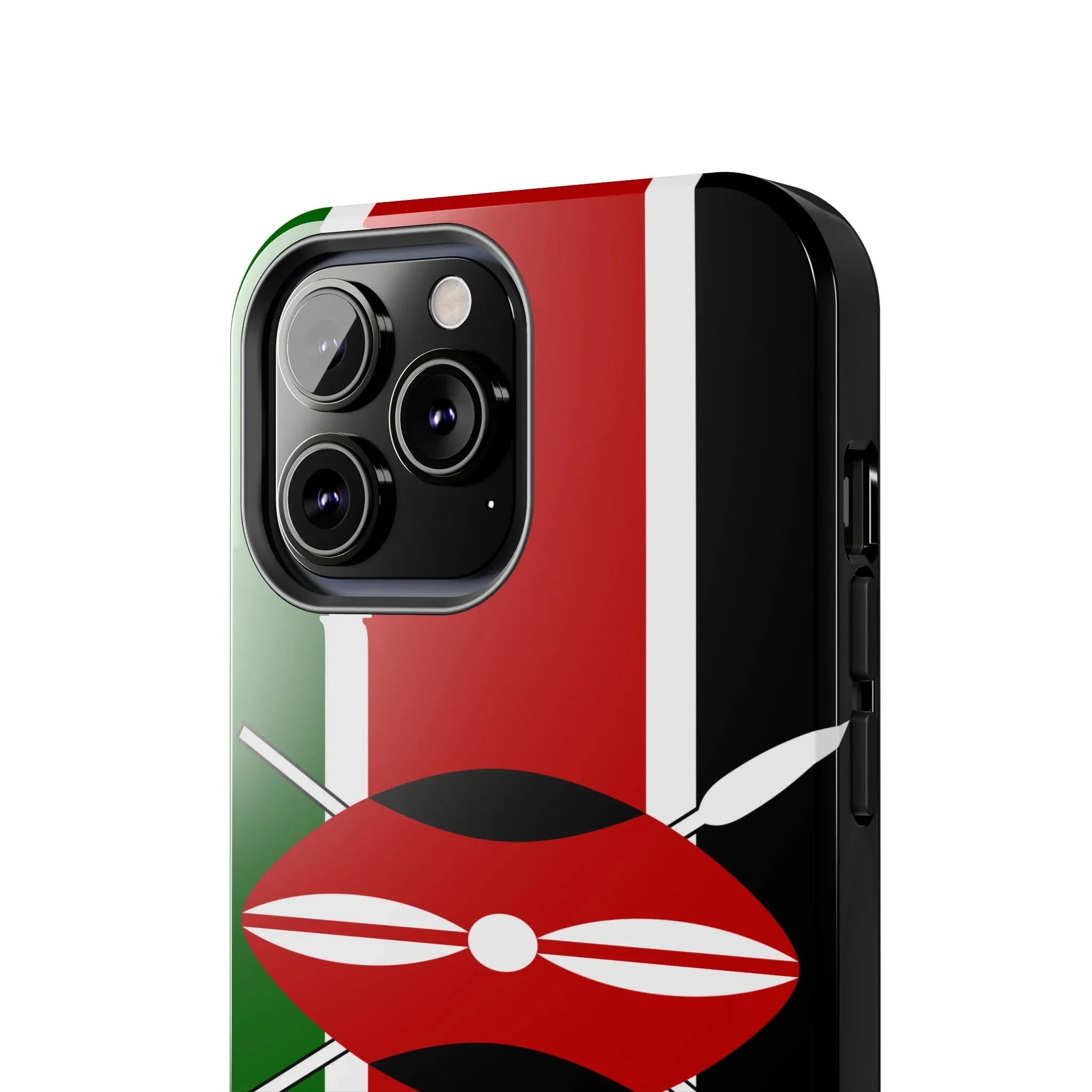 Kenya Flag Tough Phone Case — Protective Tribal Shield Design - DiwaKi