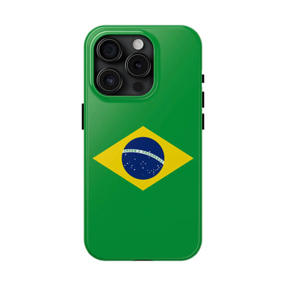 Brazil Flag Tough Phone Case — Protective Patriotic Phone Cover - DiwaKi
