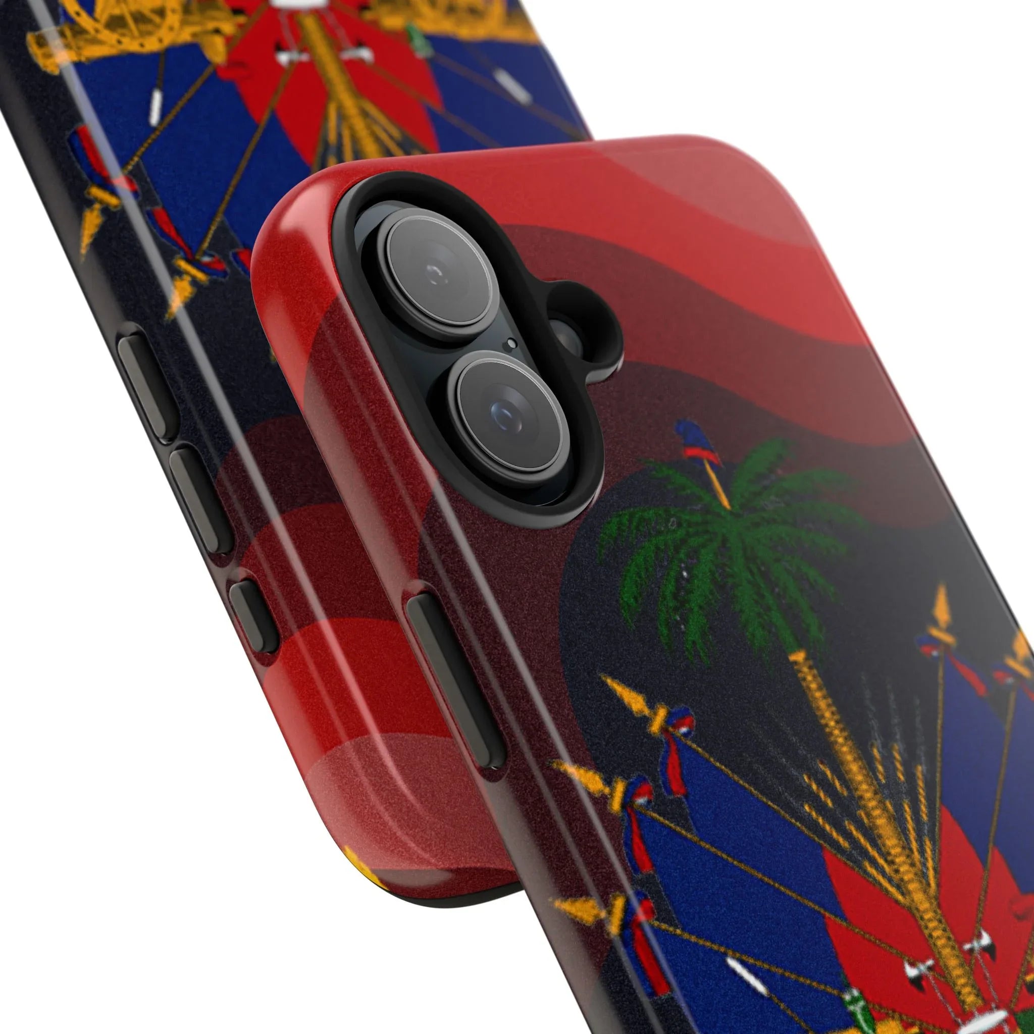 Haiti Coat of Arms Tough Phone Case — Patriotic Haitian Flag Protective Cover - DiwaKi