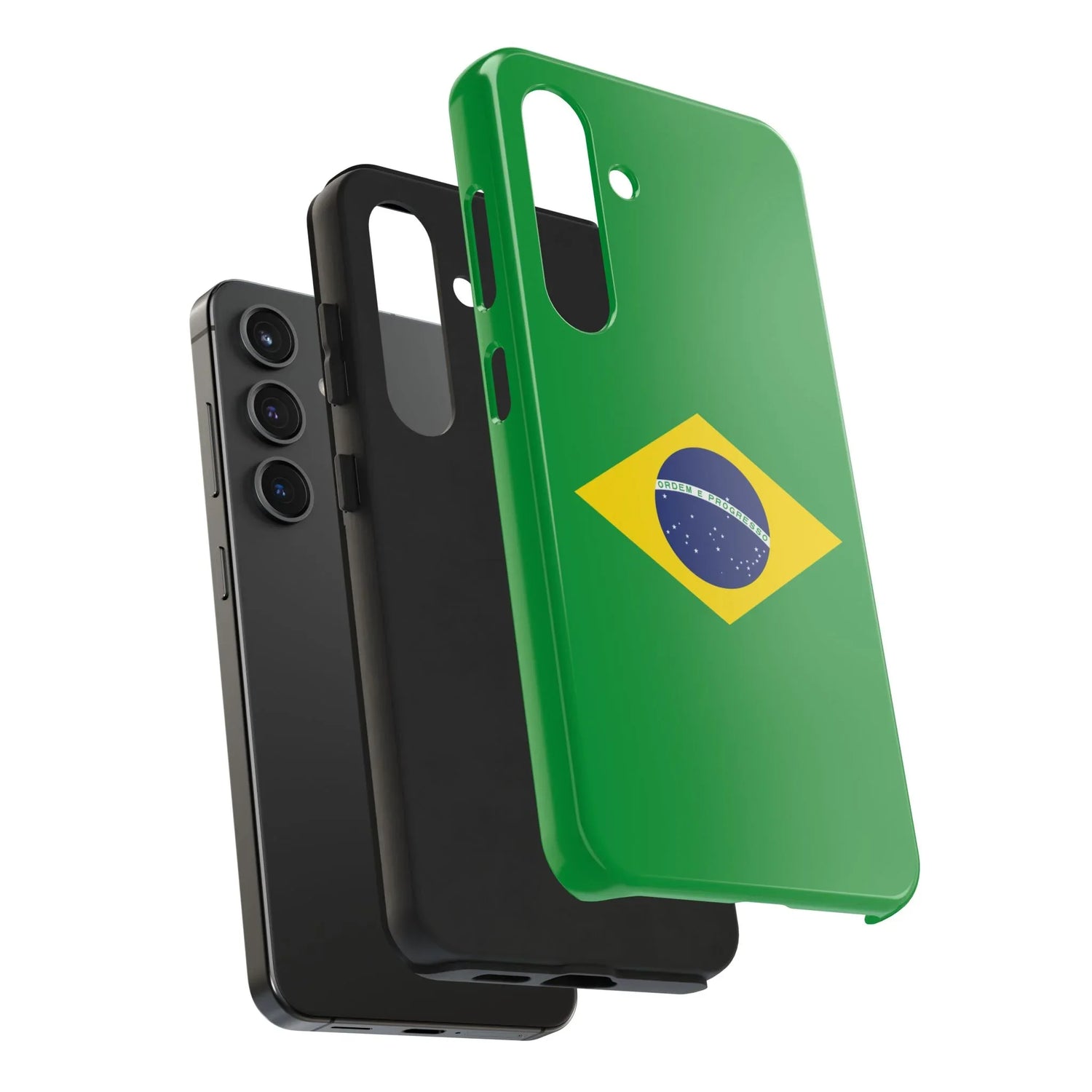 Brazil Flag Tough Phone Case — Protective Patriotic Phone Cover - DiwaKi