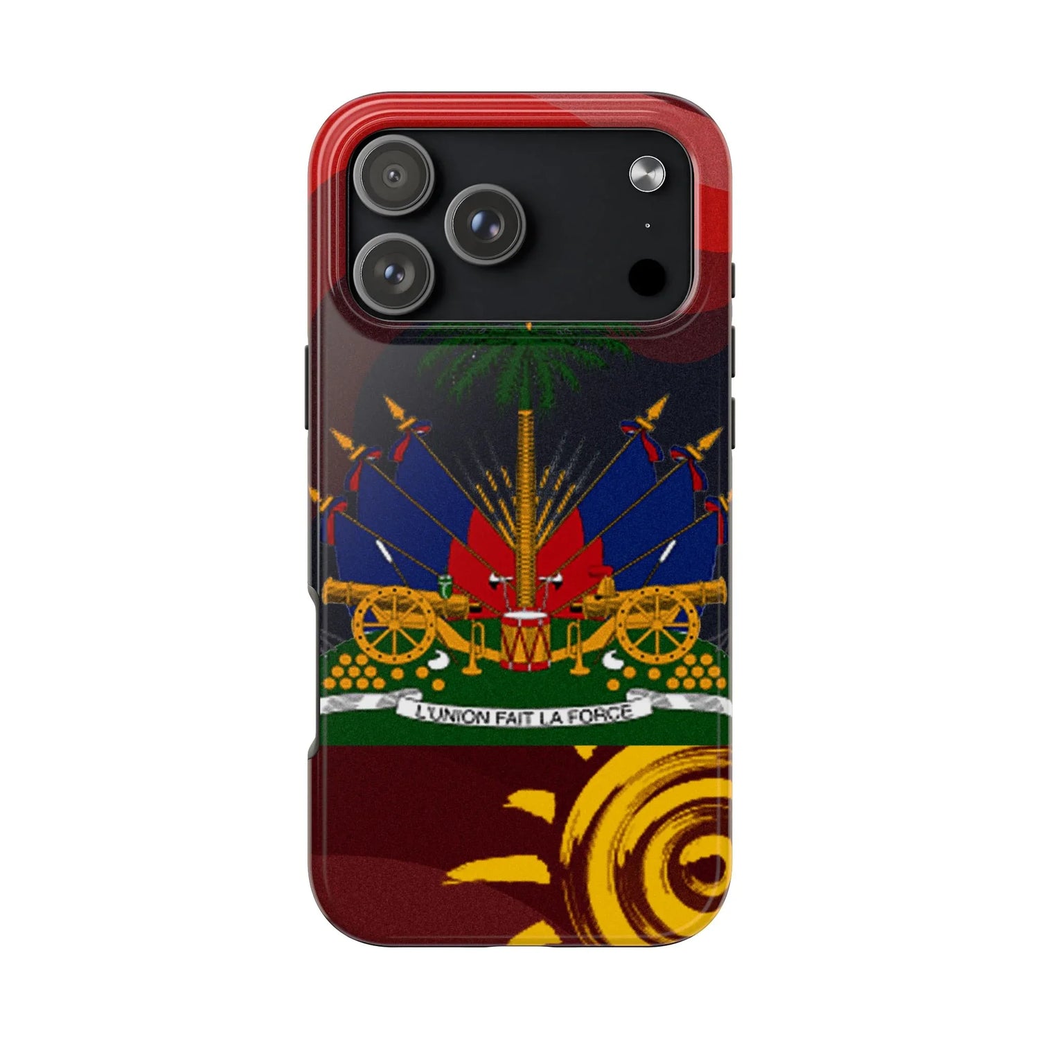 Haiti Coat of Arms Tough Phone Case — Patriotic Haitian Flag Protective Cover - DiwaKi