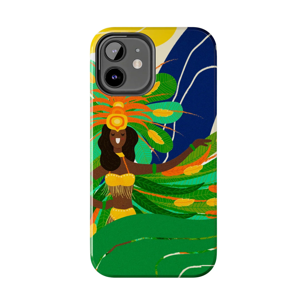 Brazil carnival Tough Phone Case — Statue of Liberty &amp; American Flag Design - DiwaKi