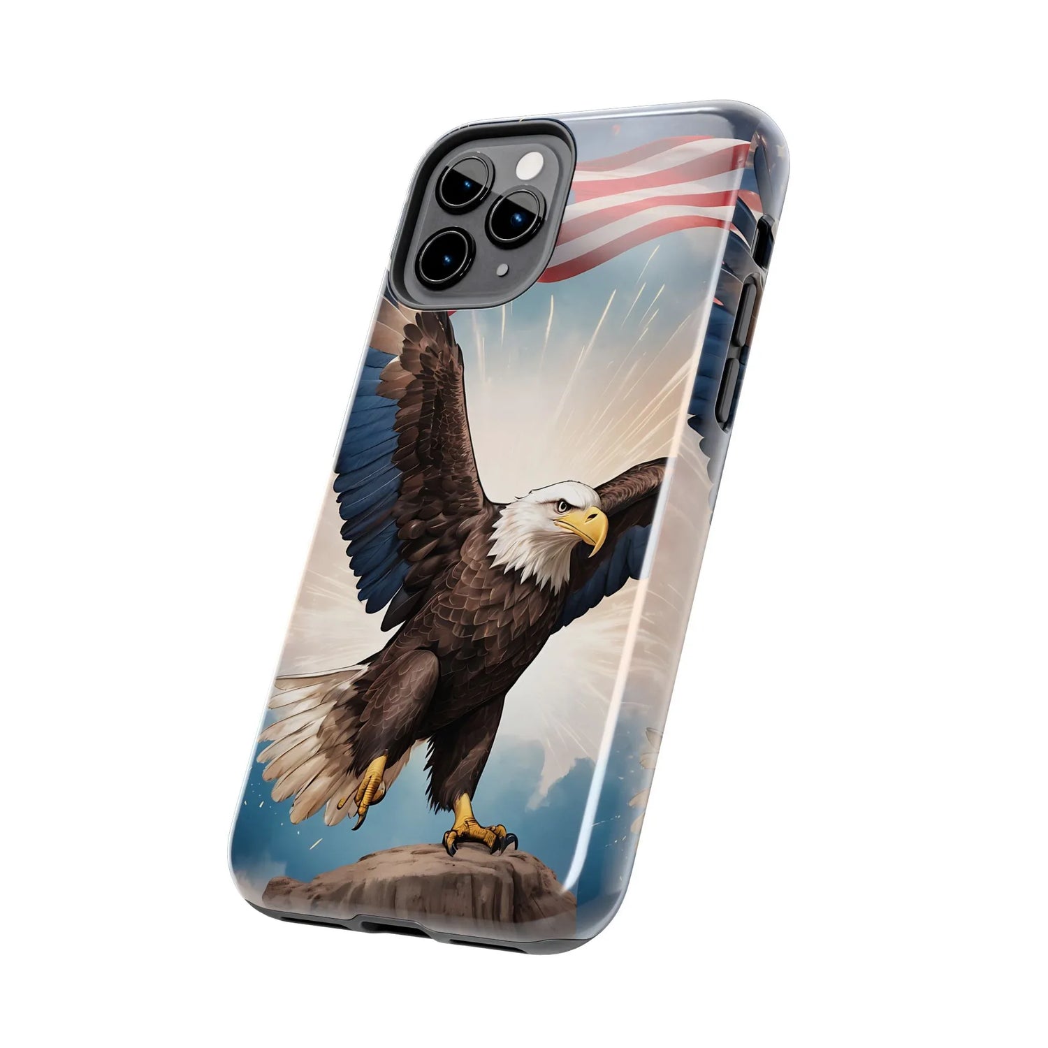 Majestic Eagle Flag Phone Case - DiwaKi