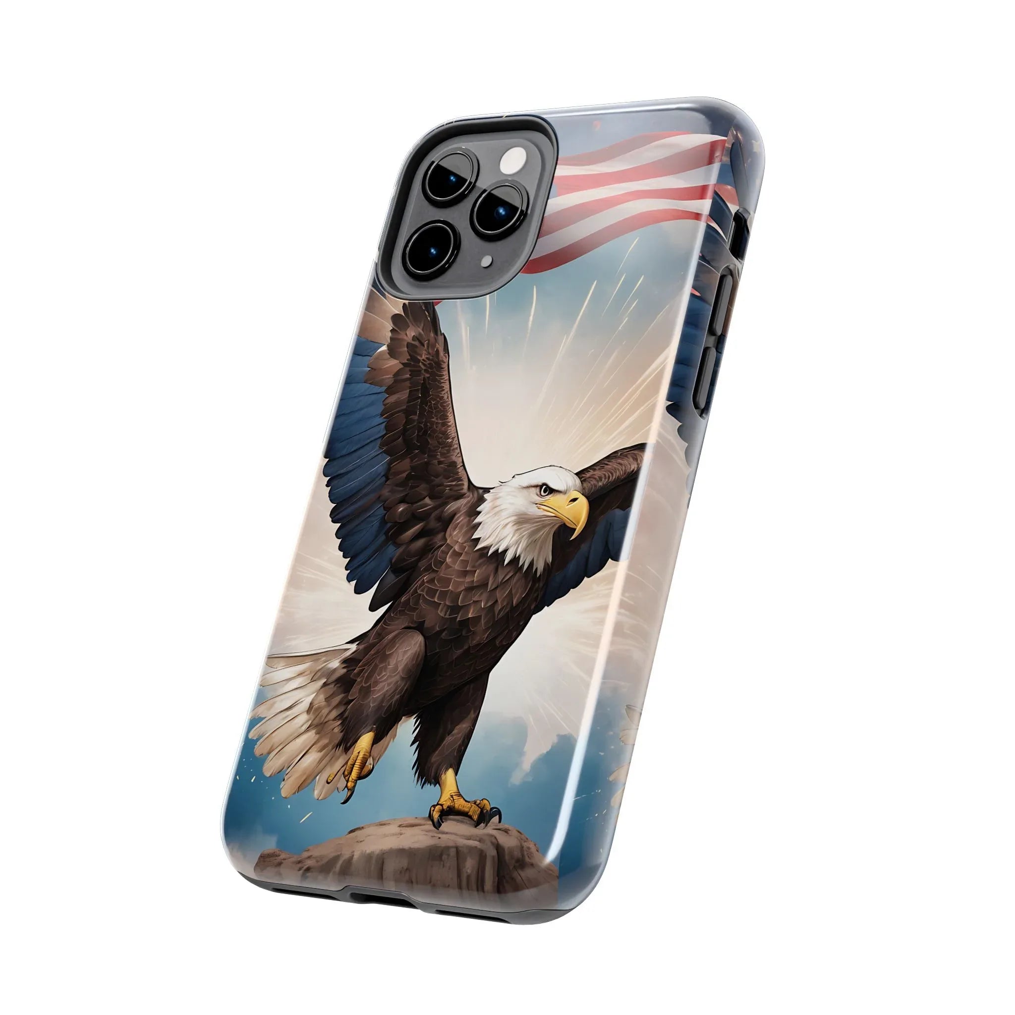 Majestic Eagle Flag Phone Case - DiwaKi
