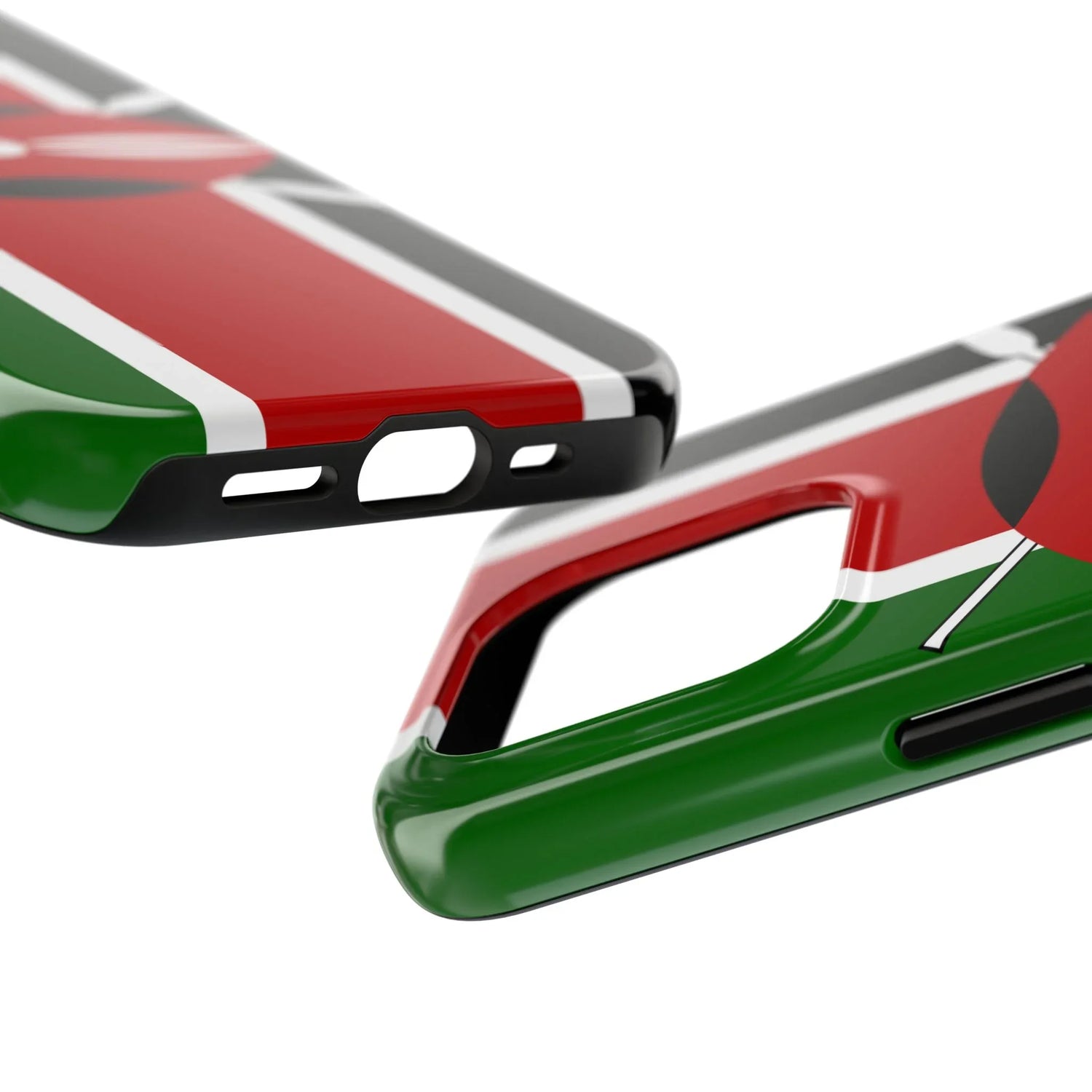 Kenya Flag Tough Phone Case — Protective Tribal Shield Design - DiwaKi