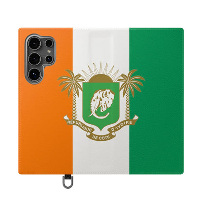 Ivory Coast Flag Flip Phone Case — Côte d&