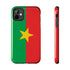 Burkina Faso Flag Tough Phone Case – Durable Protective Cover - DiwaKi