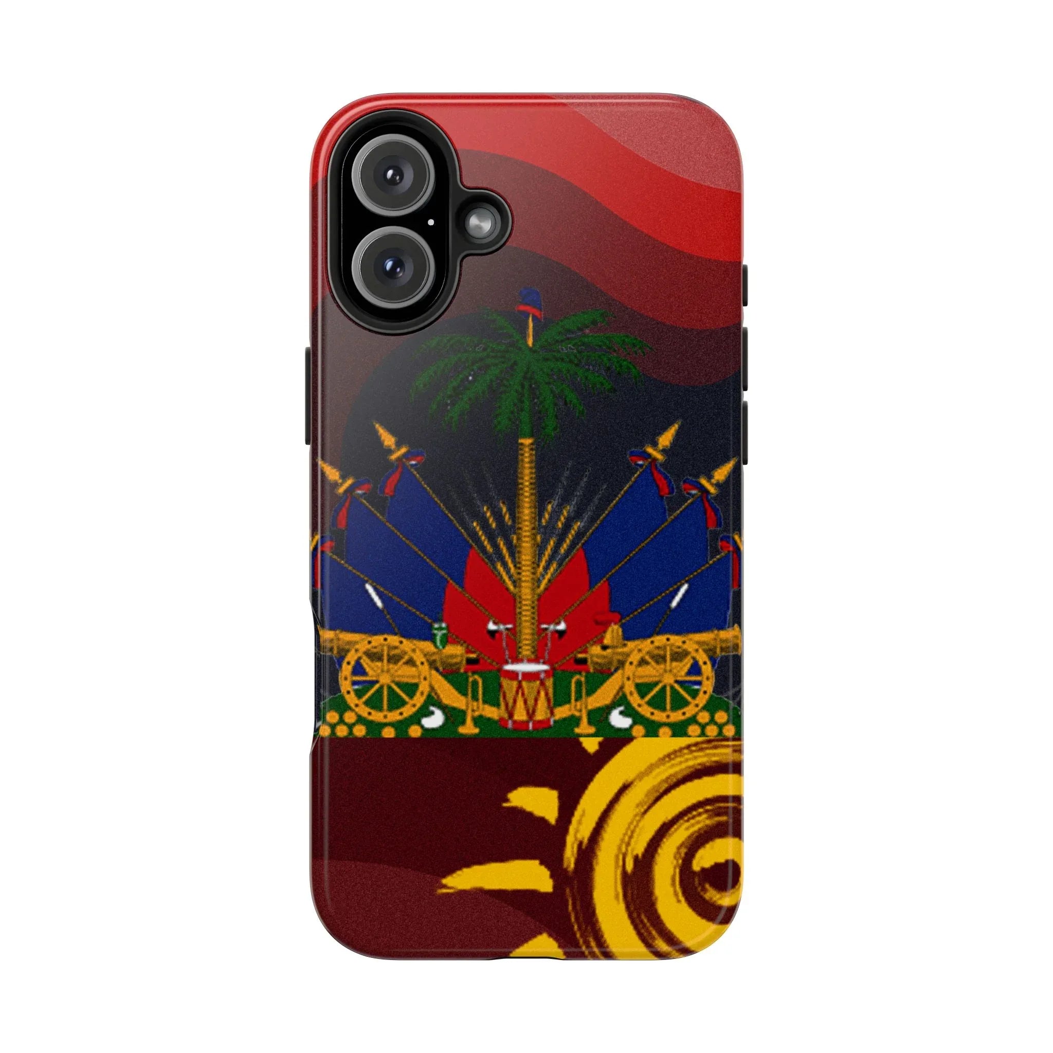 Haiti Coat of Arms Tough Phone Case — Patriotic Haitian Flag Protective Cover - DiwaKi