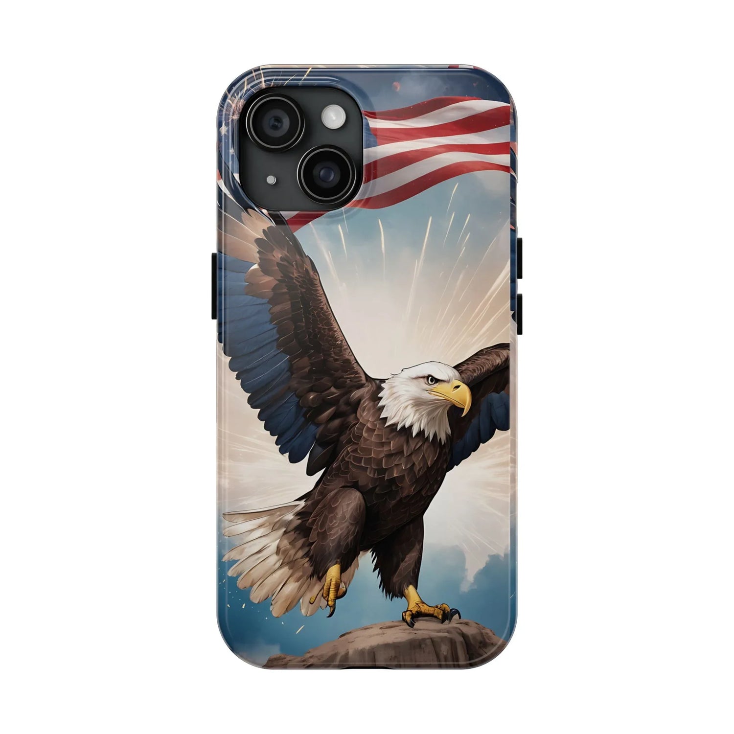 Majestic Eagle Flag Phone Case - DiwaKi