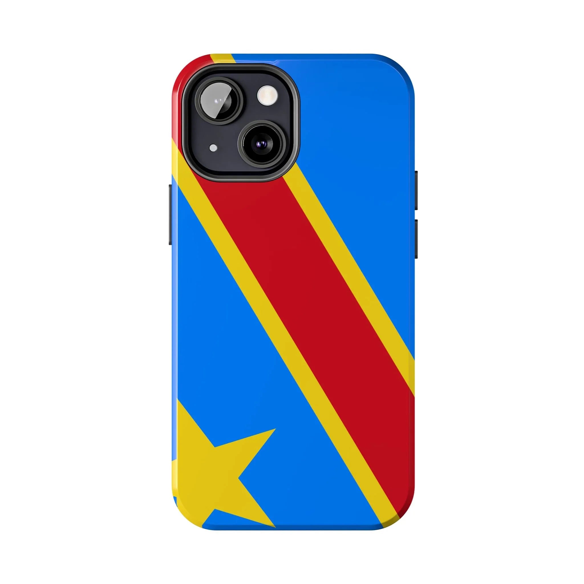 Democratic Republic of Congo Flag Tough Phone Case — Durable Protective Cover - DiwaKi