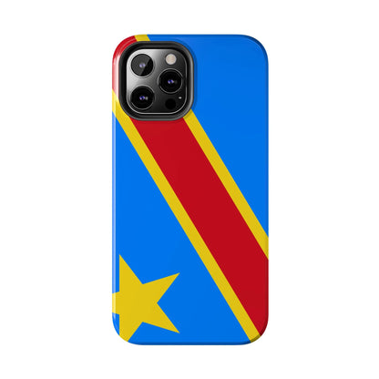 Democratic Republic of Congo Flag Tough Phone Case — Durable Protective Cover - DiwaKi