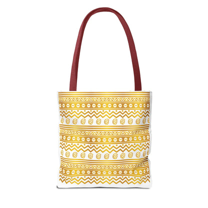 Boho Chic Gold Pattern Tote - DiwaKi