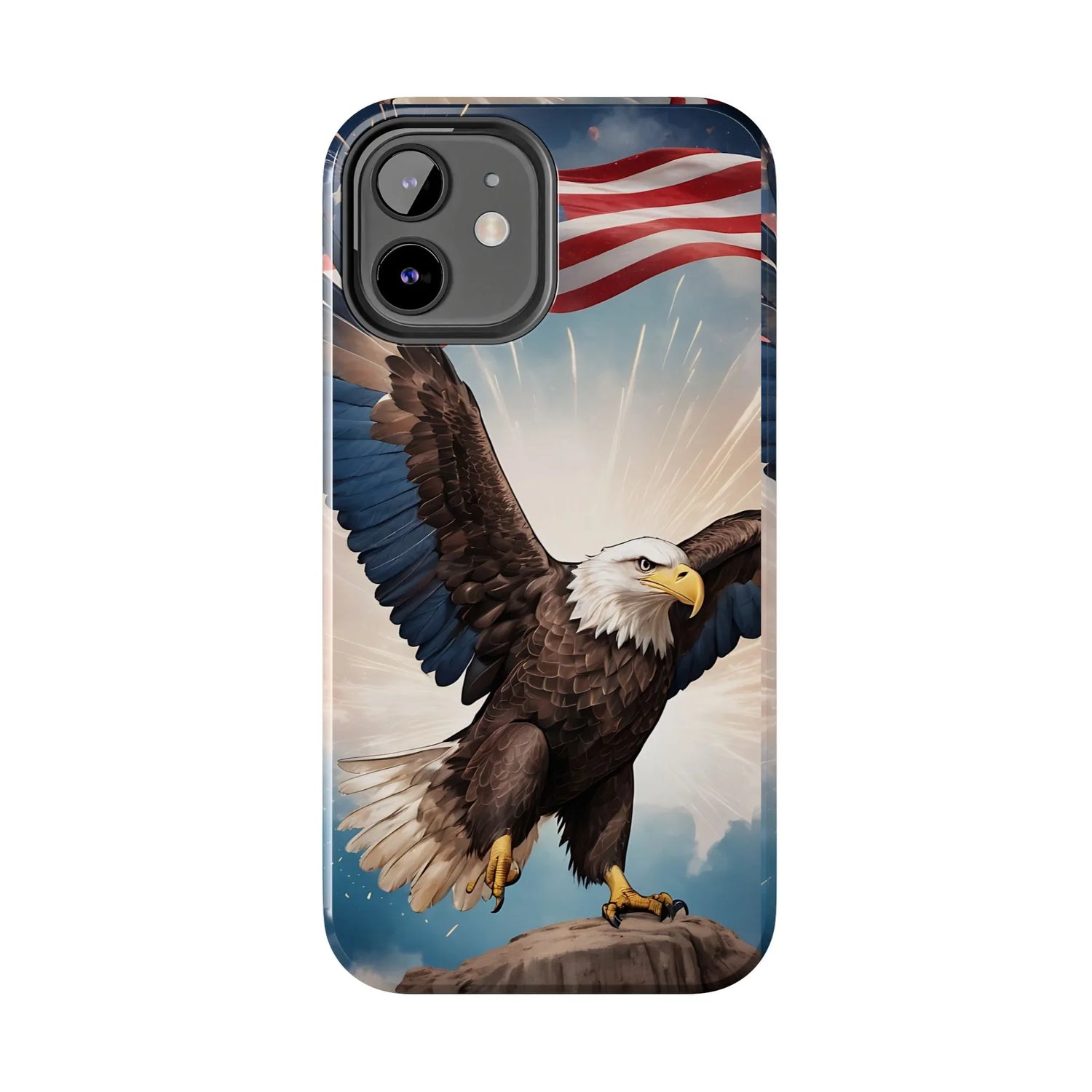 Majestic Eagle Flag Phone Case - DiwaKi