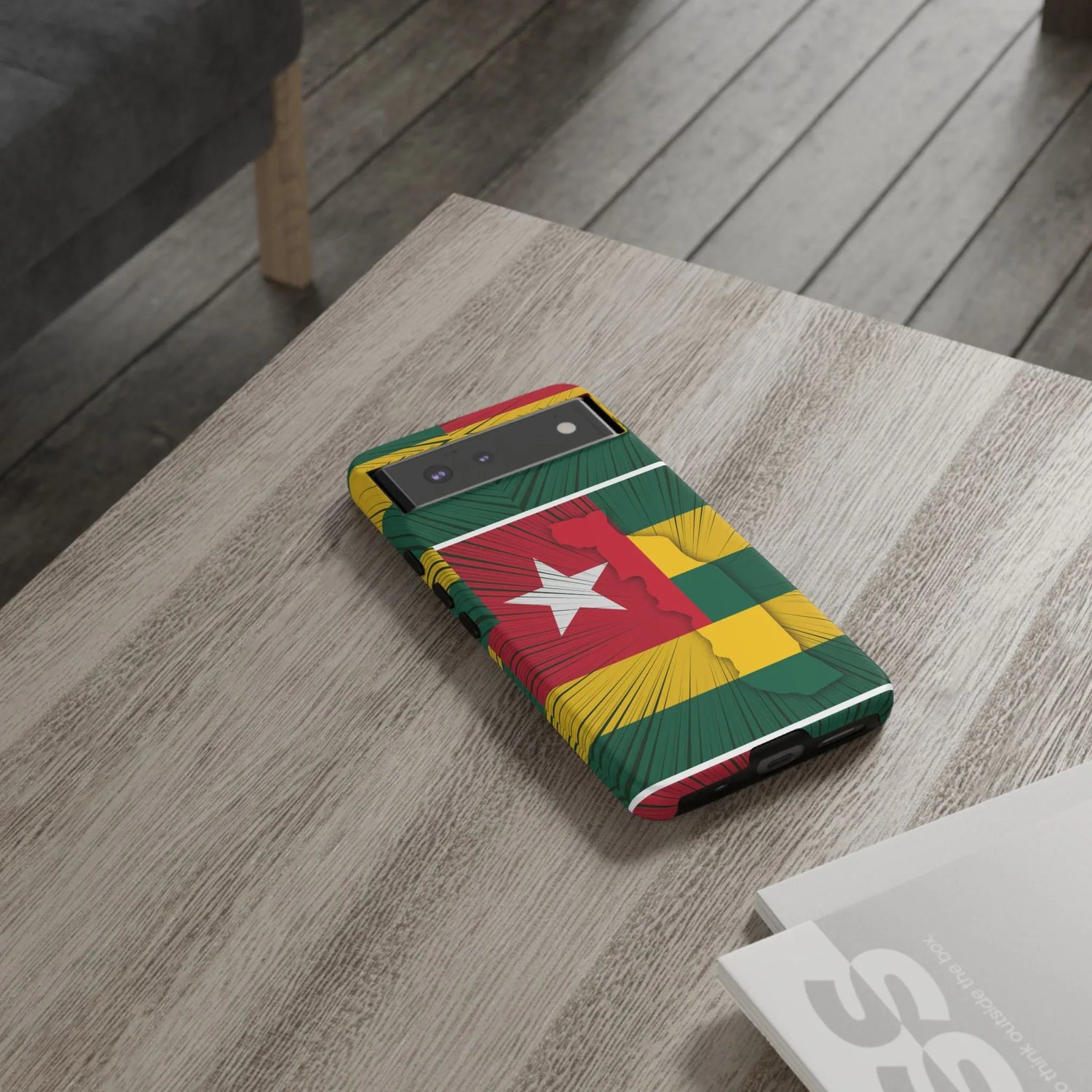 Togo Flag Tough Phone Case – Protective Stripe Design - DiwaKi