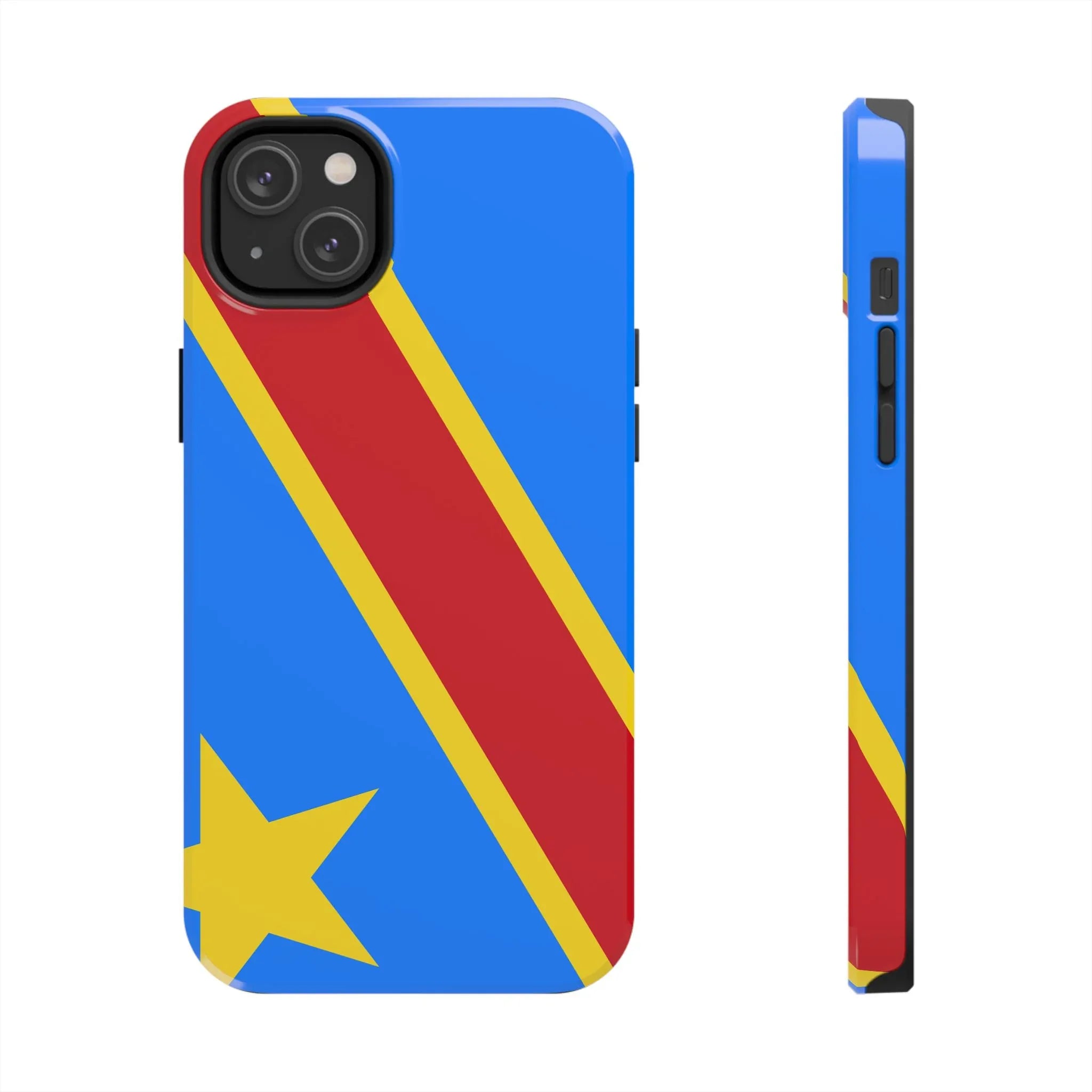 Democratic Republic of Congo Flag Tough Phone Case — Durable Protective Cover - DiwaKi
