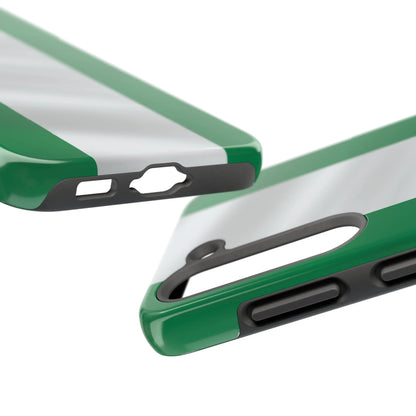 Tough Phone Case — Nigerian flag Rugged Protective Cover - DiwaKi