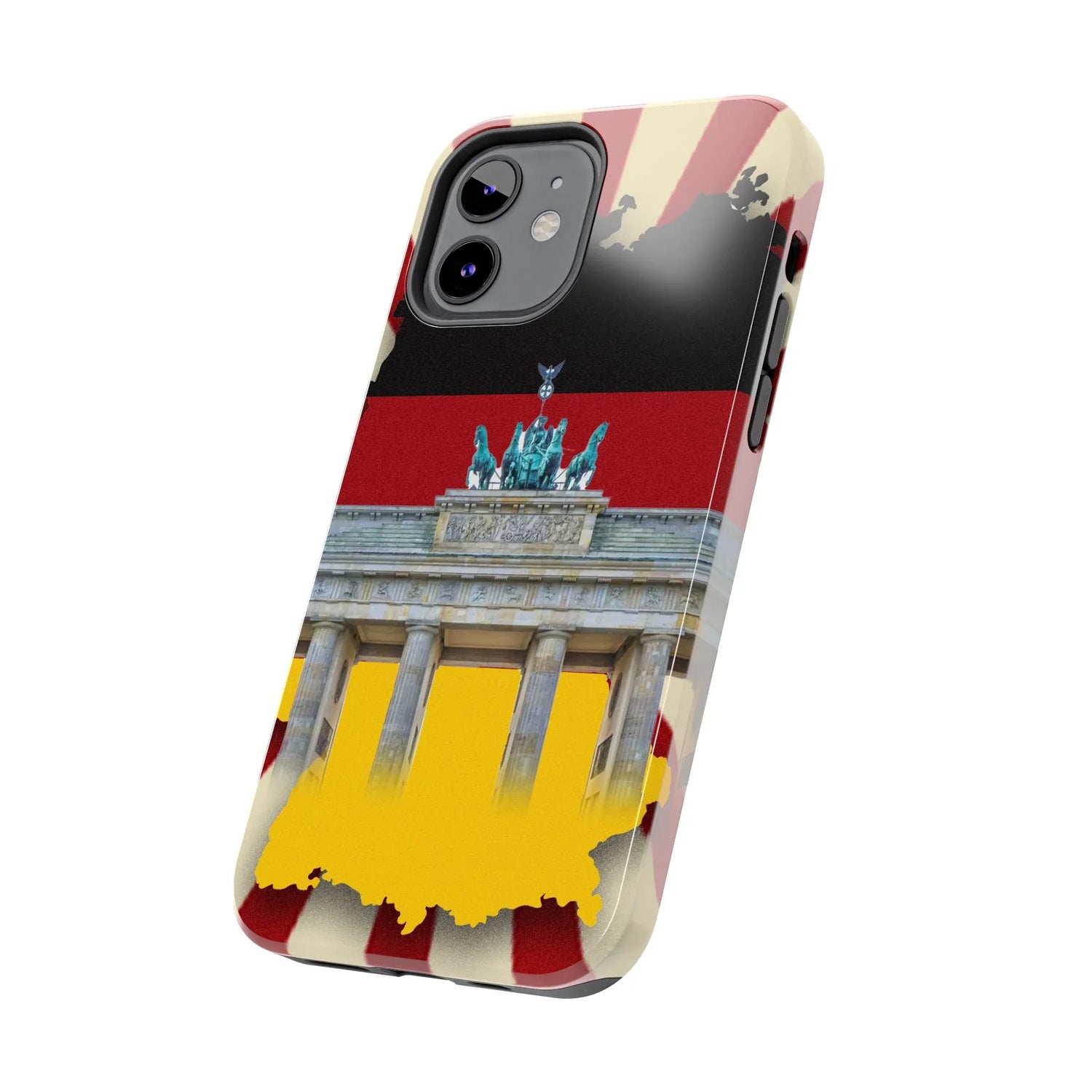 German Flag Brandenburger Gate Tough Phone Case – Berlin Landmark Protective Cover - DiwaKi