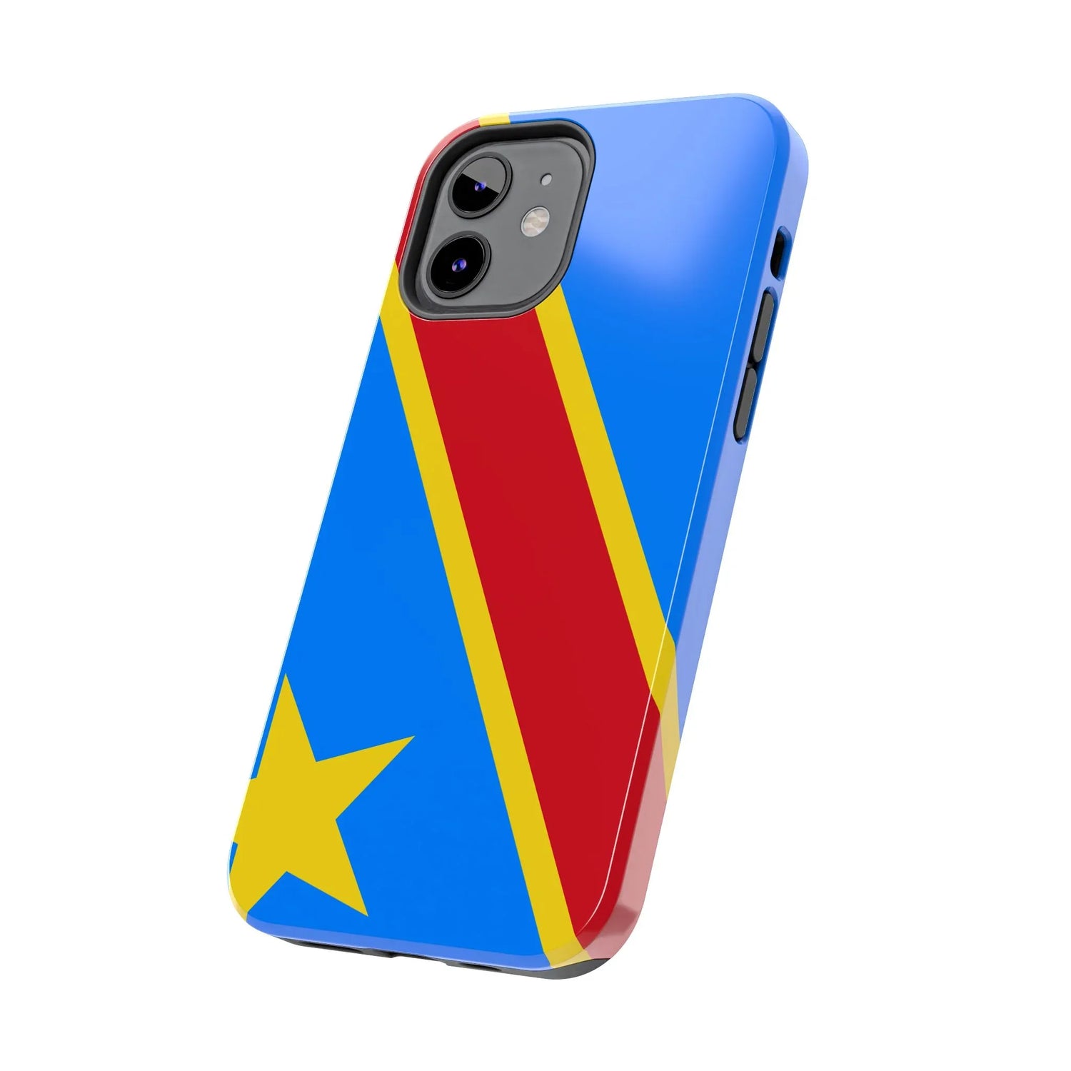 Democratic Republic of Congo Flag Tough Phone Case — Durable Protective Cover - DiwaKi