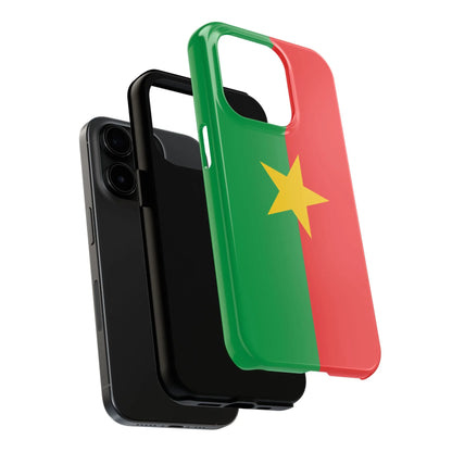 Burkina Faso Flag Tough Phone Case – Durable Protective Cover - DiwaKi