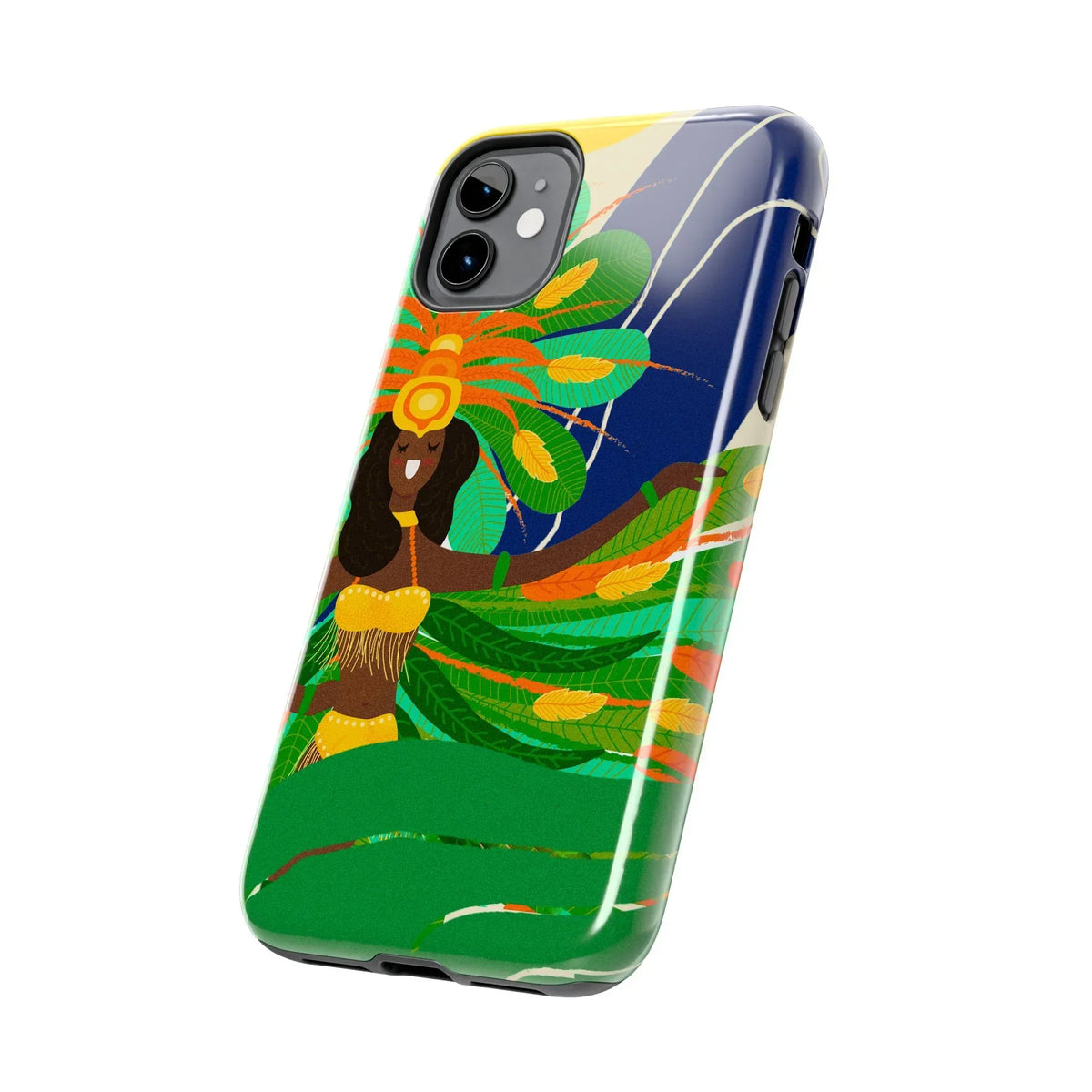 Brazil carnival Tough Phone Case — Statue of Liberty &amp; American Flag Design - DiwaKi