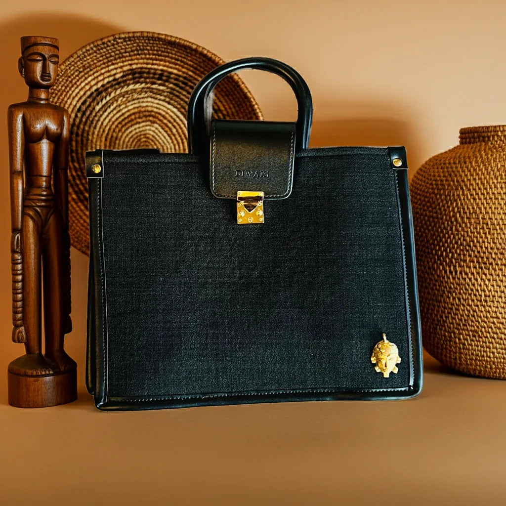 DiwaKi Sovereign Black Tote - DiwaKi