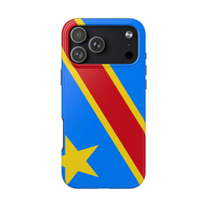 Democratic Republic of Congo Flag Tough Phone Case — Durable Protective Cover - DiwaKi