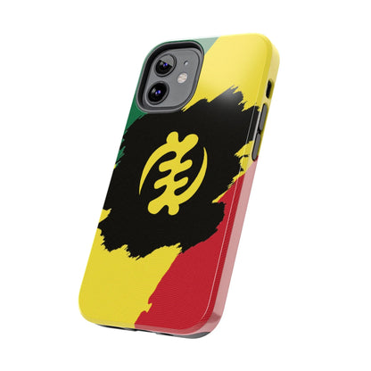 Sankofa Tough Phone Case — Shockproof Protective Phone Cover with Ghana Adinkra Symbol - DiwaKi