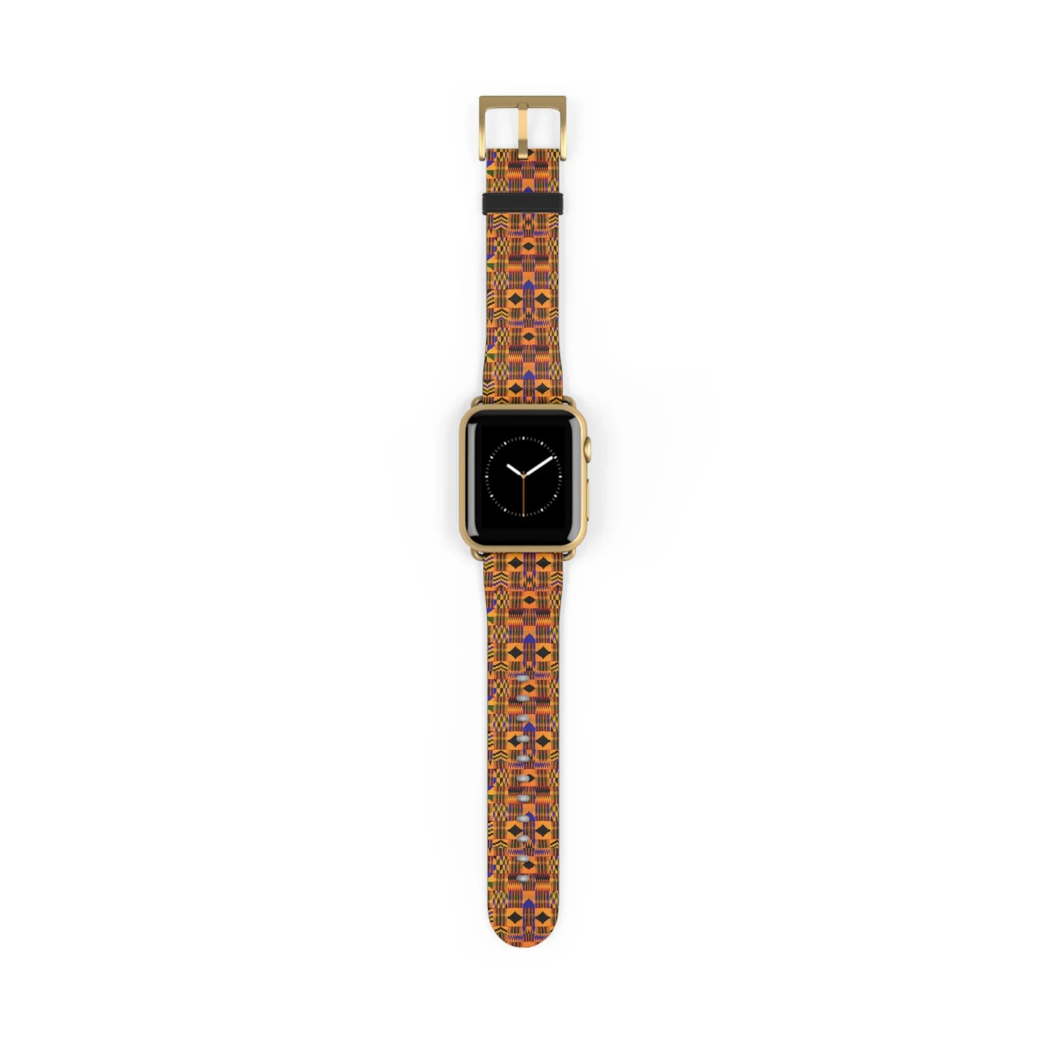 Kente-Inspired Pattern Watch Band — Vibrant African Print Apple Watch Strap - DiwaKi