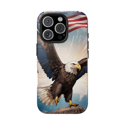 Majestic Eagle Flag Phone Case - DiwaKi