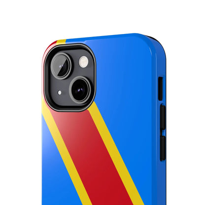 Democratic Republic of Congo Flag Tough Phone Case — Durable Protective Cover - DiwaKi