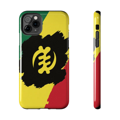 Sankofa Tough Phone Case — Shockproof Protective Phone Cover with Ghana Adinkra Symbol - DiwaKi