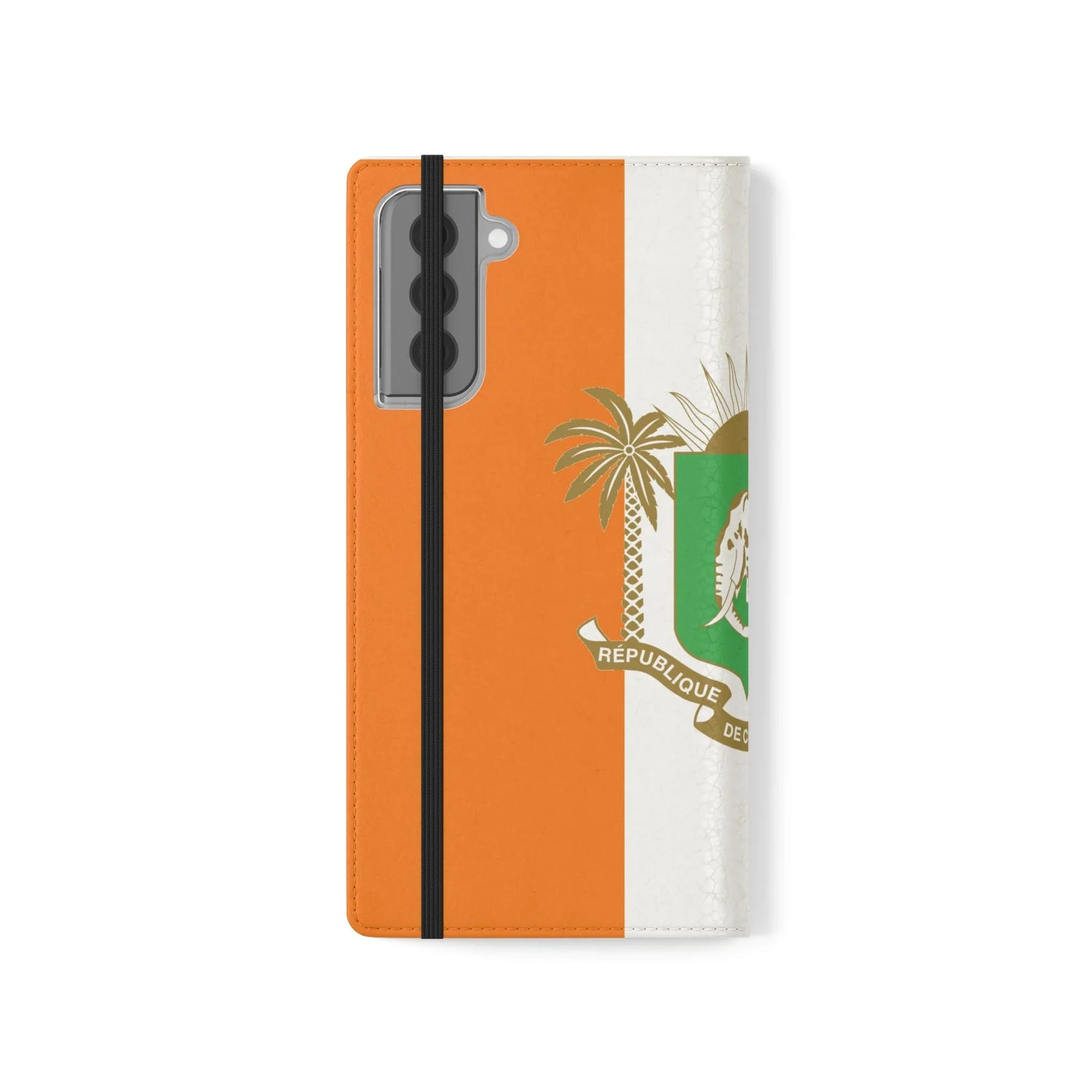 Ivory Coast Flag Flip Phone Case — Côte d&