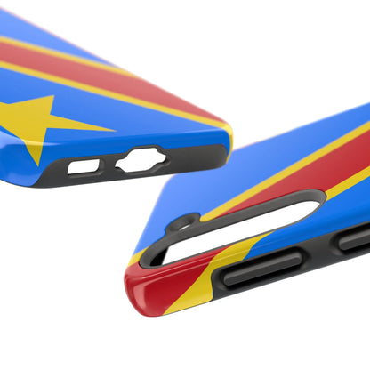 Democratic Republic of Congo Flag Tough Phone Case — Durable Protective Cover - DiwaKi