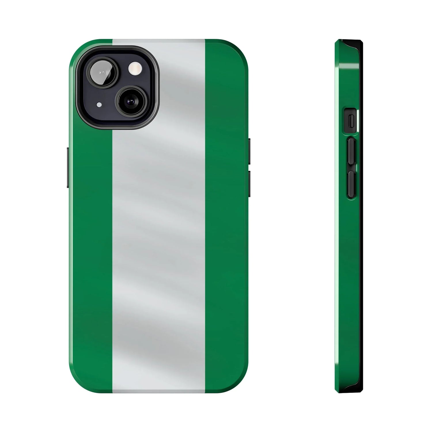 Tough Phone Case — Nigerian flag Rugged Protective Cover - DiwaKi